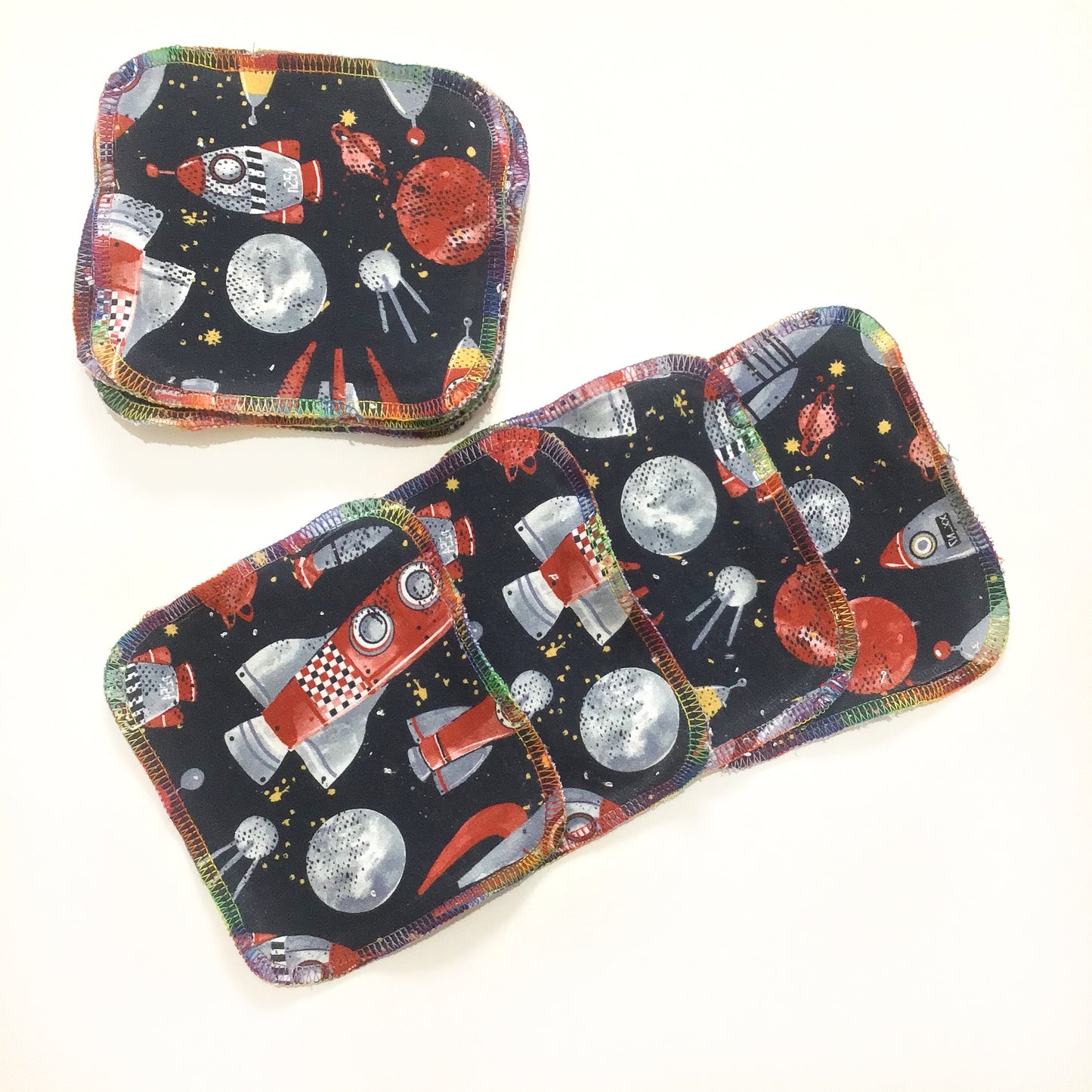 mystery print reuseable wipes