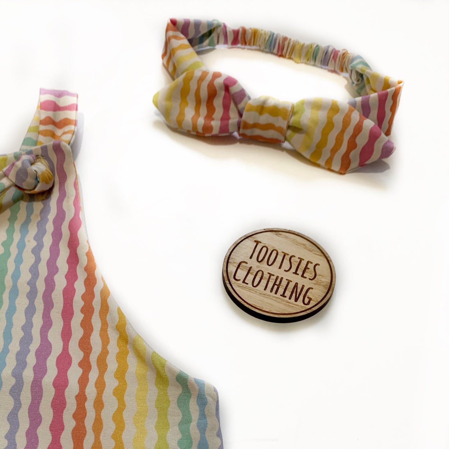 Made to order bow/cross over headband