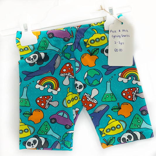pick and mix cycling shorts 2-3yrs